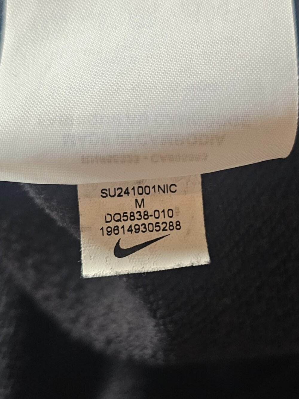 Nike Sportswear Club Fleece Women's 1/2-Zip Sweatshirt Black Medium - Picture 10 of 10